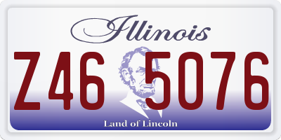 IL license plate Z465076