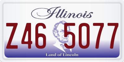 IL license plate Z465077