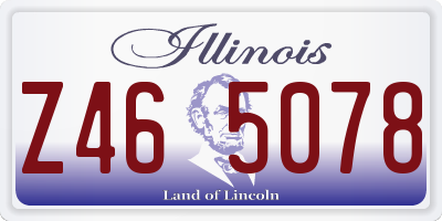 IL license plate Z465078