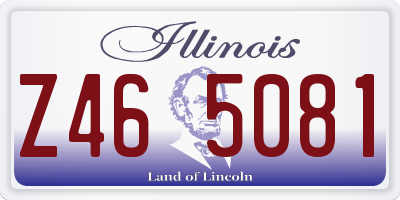 IL license plate Z465081