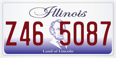 IL license plate Z465087