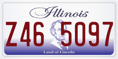 IL license plate Z465097