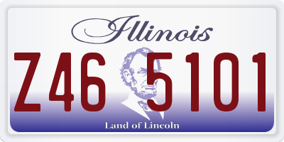 IL license plate Z465101