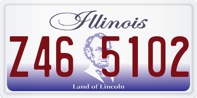 IL license plate Z465102