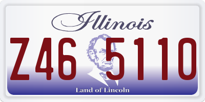 IL license plate Z465110