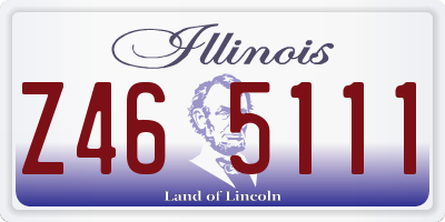 IL license plate Z465111