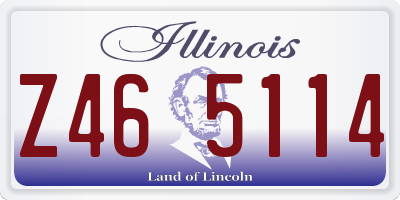 IL license plate Z465114