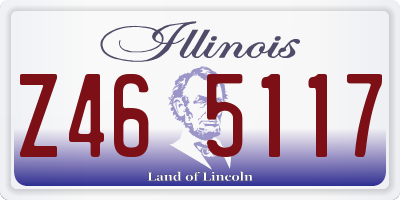 IL license plate Z465117