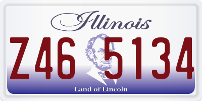 IL license plate Z465134