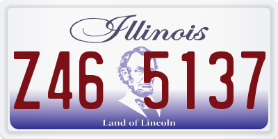 IL license plate Z465137