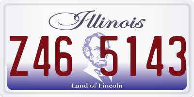 IL license plate Z465143