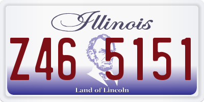 IL license plate Z465151