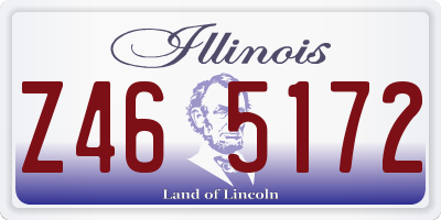 IL license plate Z465172