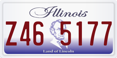 IL license plate Z465177