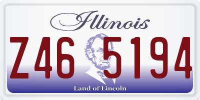 IL license plate Z465194