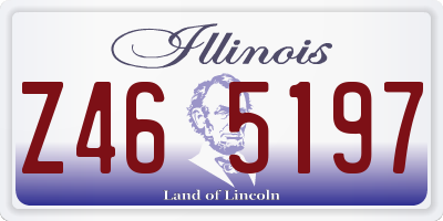 IL license plate Z465197