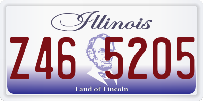 IL license plate Z465205