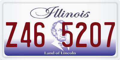 IL license plate Z465207