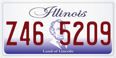 IL license plate Z465209