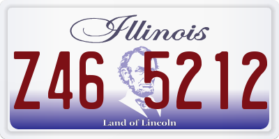 IL license plate Z465212