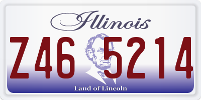 IL license plate Z465214