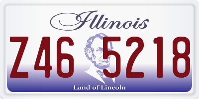 IL license plate Z465218