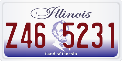 IL license plate Z465231