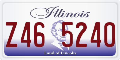 IL license plate Z465240