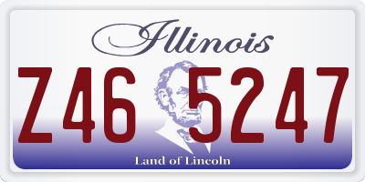 IL license plate Z465247