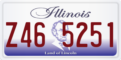 IL license plate Z465251