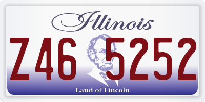IL license plate Z465252