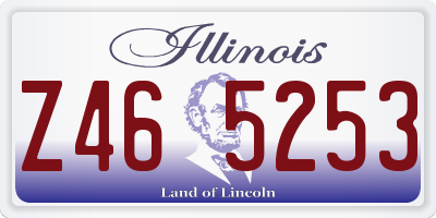 IL license plate Z465253