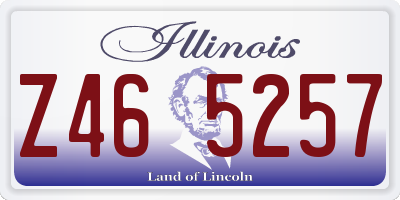 IL license plate Z465257