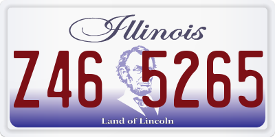 IL license plate Z465265