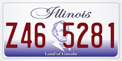 IL license plate Z465281