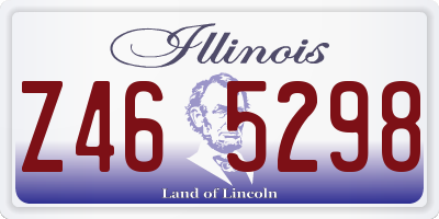 IL license plate Z465298