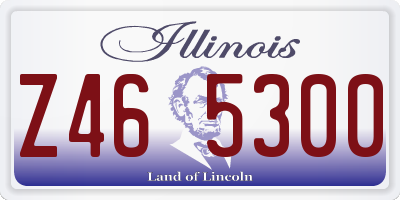 IL license plate Z465300