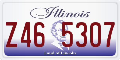 IL license plate Z465307