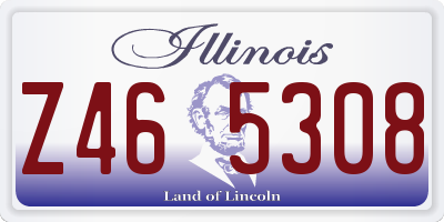 IL license plate Z465308