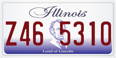IL license plate Z465310