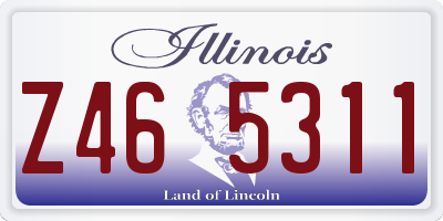 IL license plate Z465311