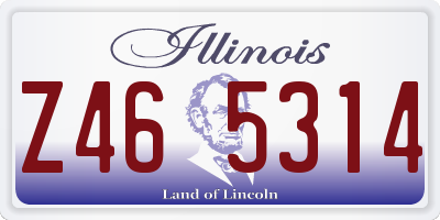 IL license plate Z465314