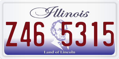 IL license plate Z465315