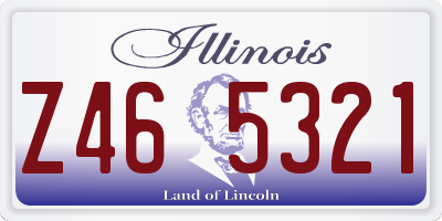 IL license plate Z465321