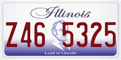 IL license plate Z465325