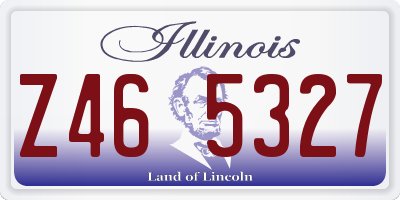 IL license plate Z465327