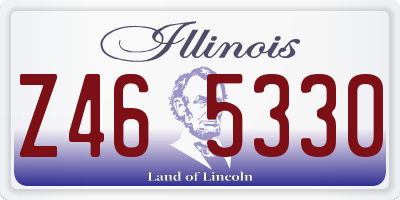 IL license plate Z465330