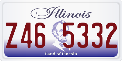 IL license plate Z465332