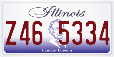 IL license plate Z465334