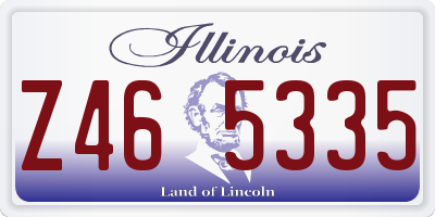 IL license plate Z465335